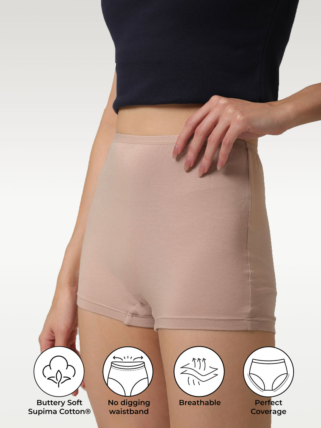 Soft Nude Supima Boyshorts