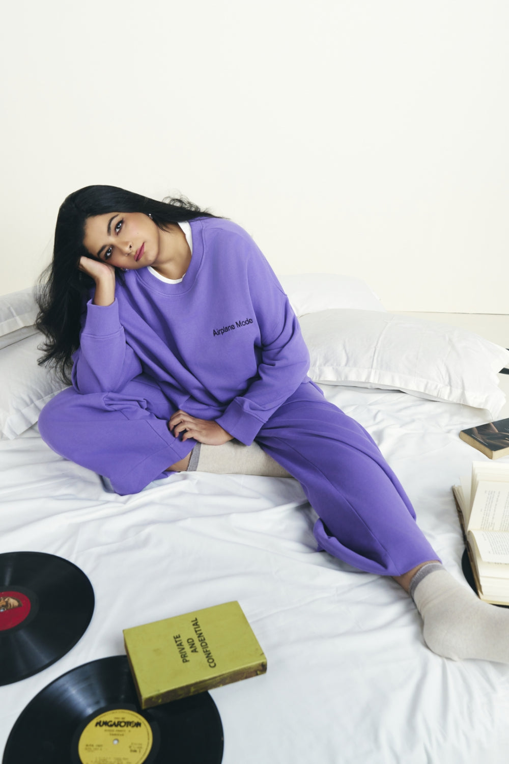 'Airplane Mode' Terry Shorts Lounge Set