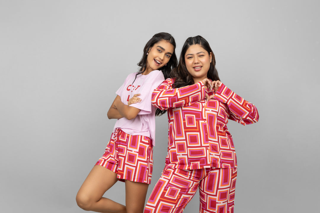 C'est La Vie Pink Pajama Set