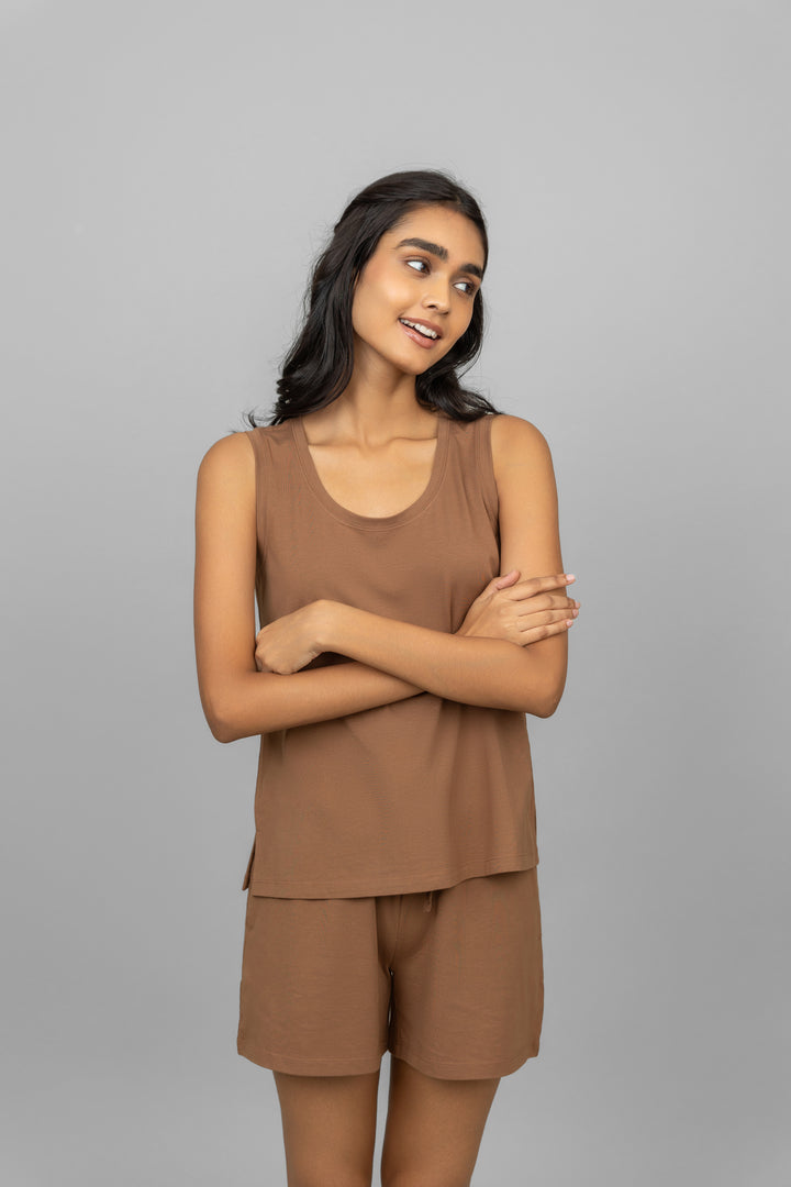 Home Brown Tank Top