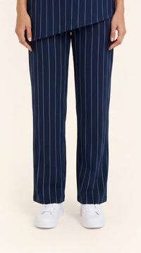 Snugknit Navy Pinstripe Pant