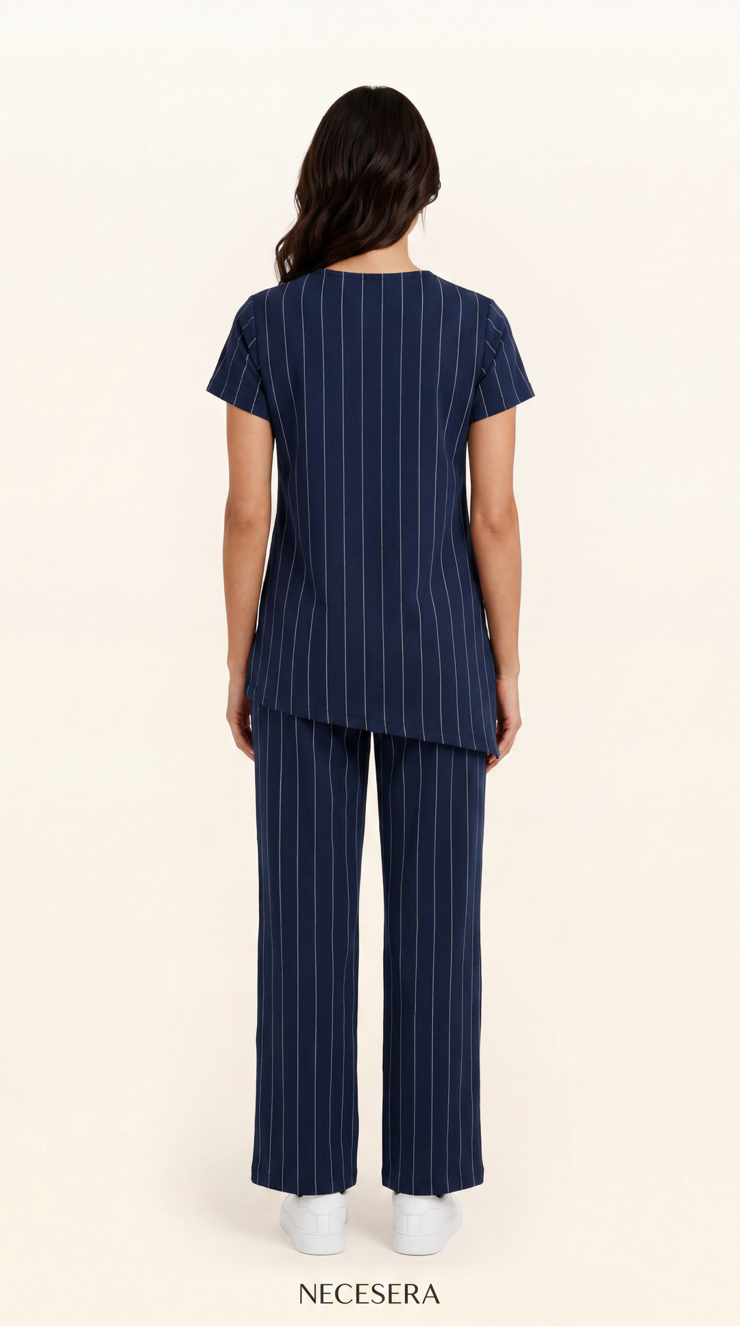 Snugknit Deep Navy Pinstripe Set