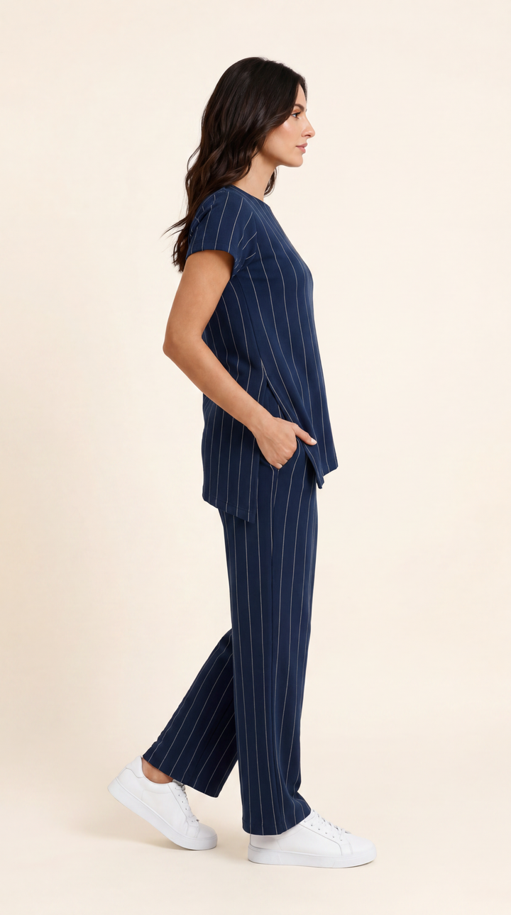 Snugknit Deep Navy Asymmentric Top