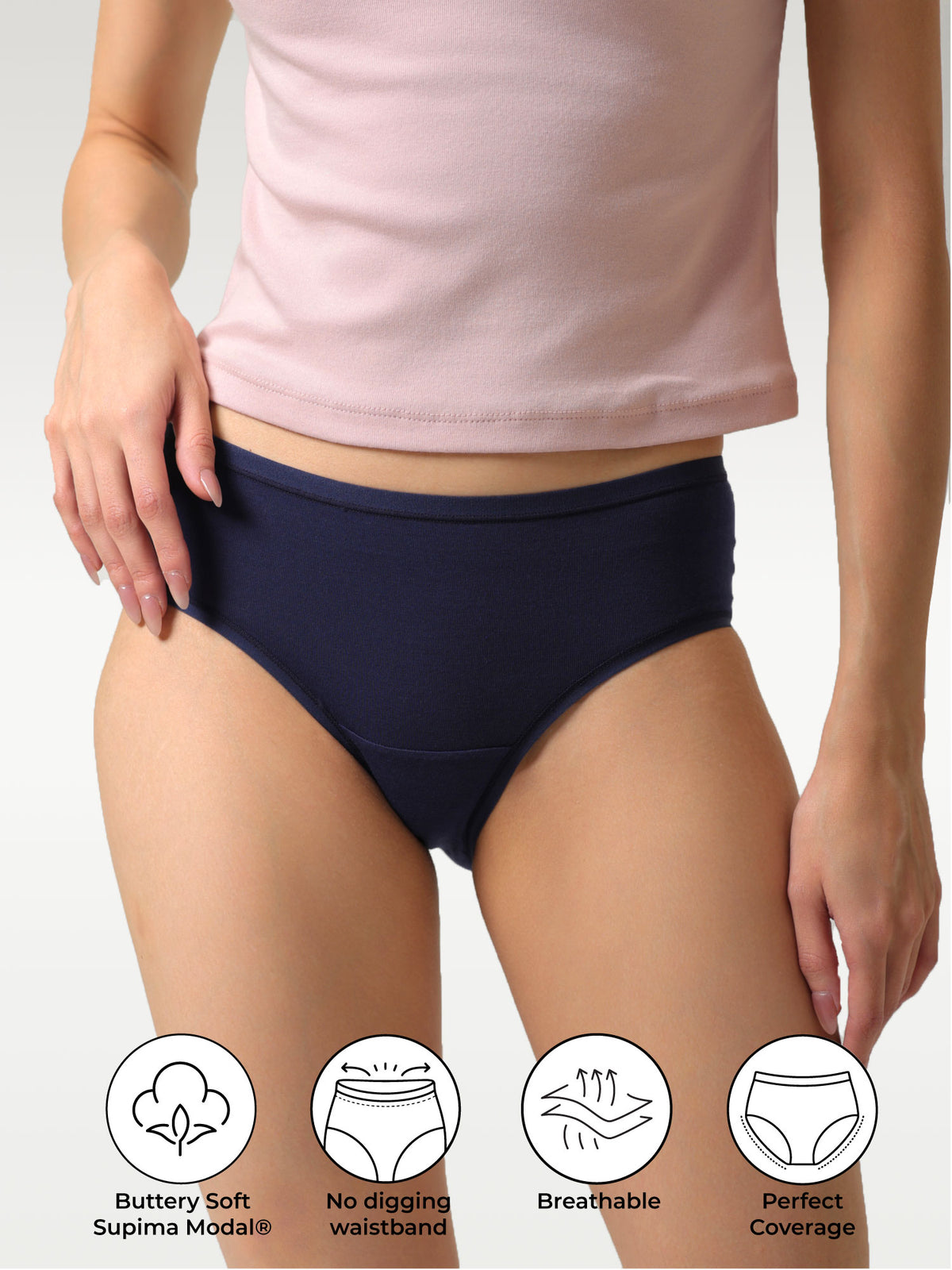 Supima® Modal Brief Nessies - Cozy Navy