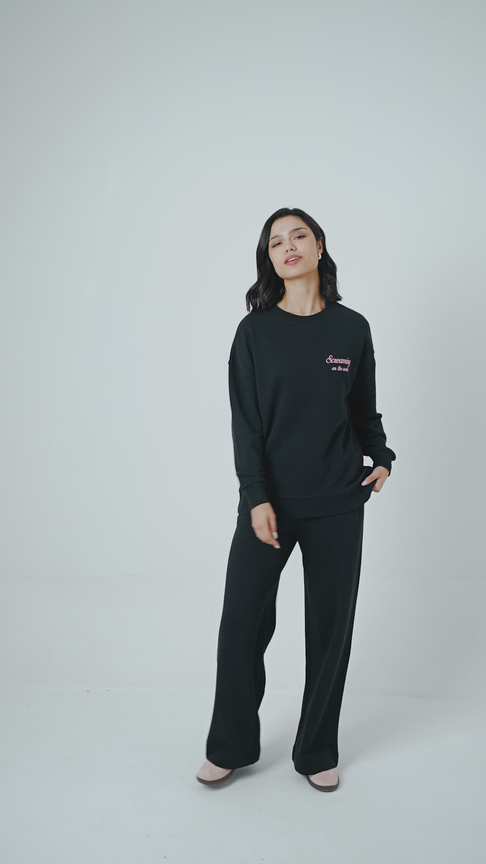 'Screaming on the Inside' Terry Travel Co-ord Set