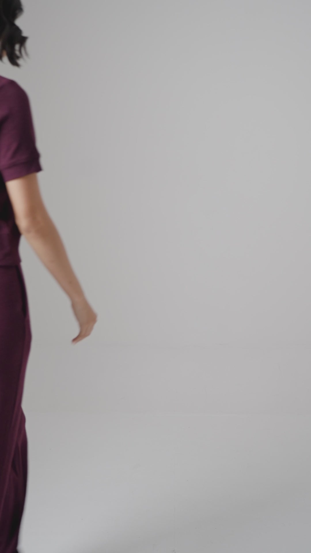 Burgundy Ottoman Rib Polo Set