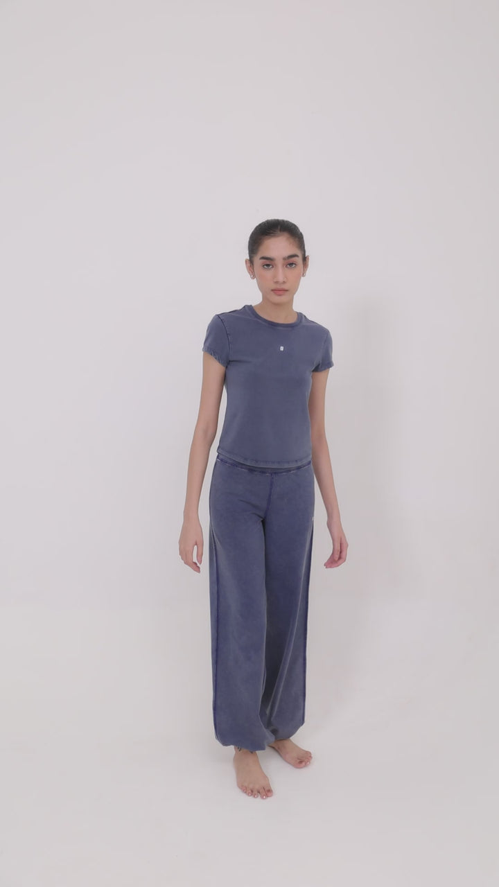 SculptCotton® Denim Blue Everyday Straight Pant