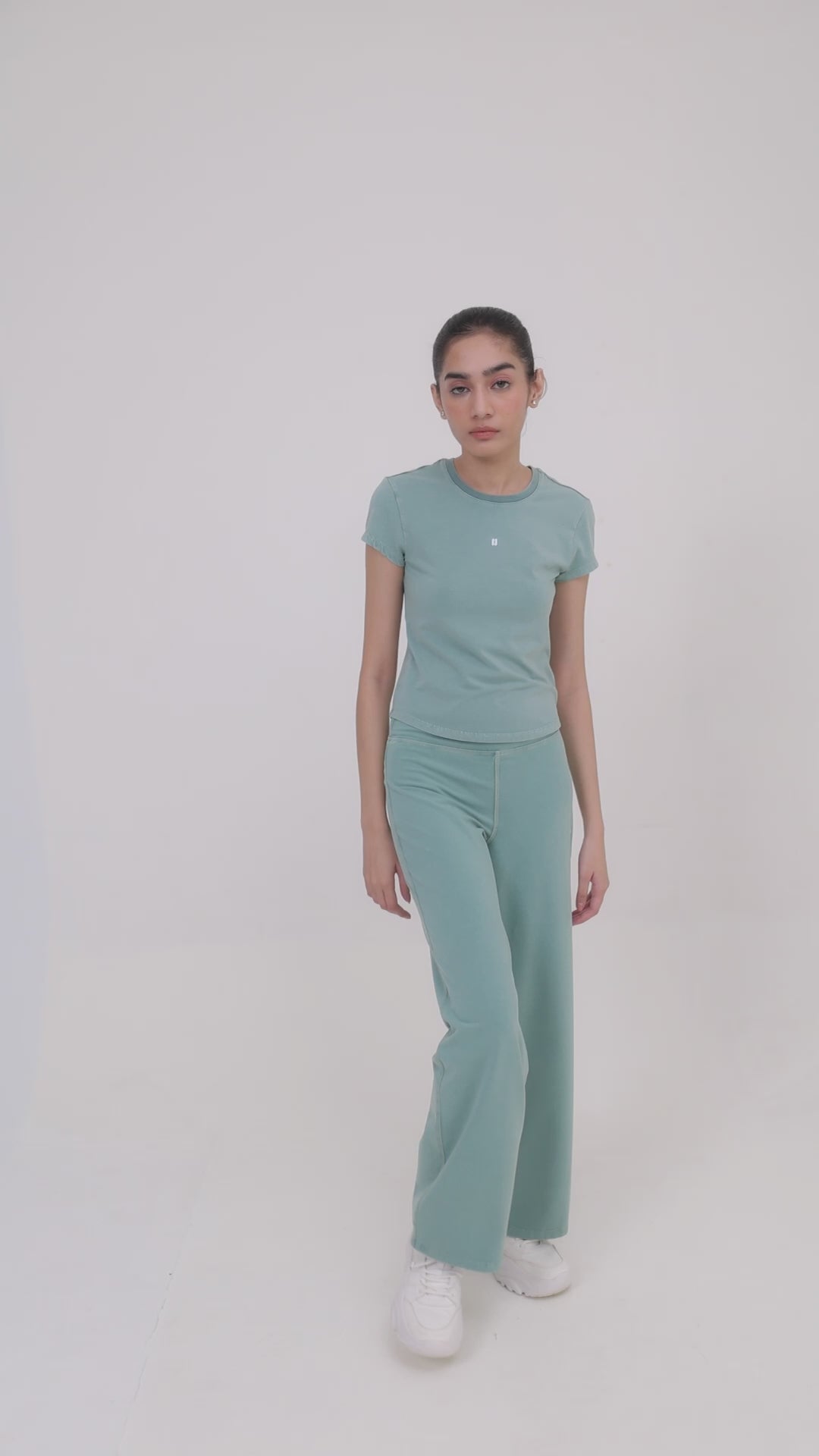 SculptCotton® Washed Aqua Everyday Straight Pant