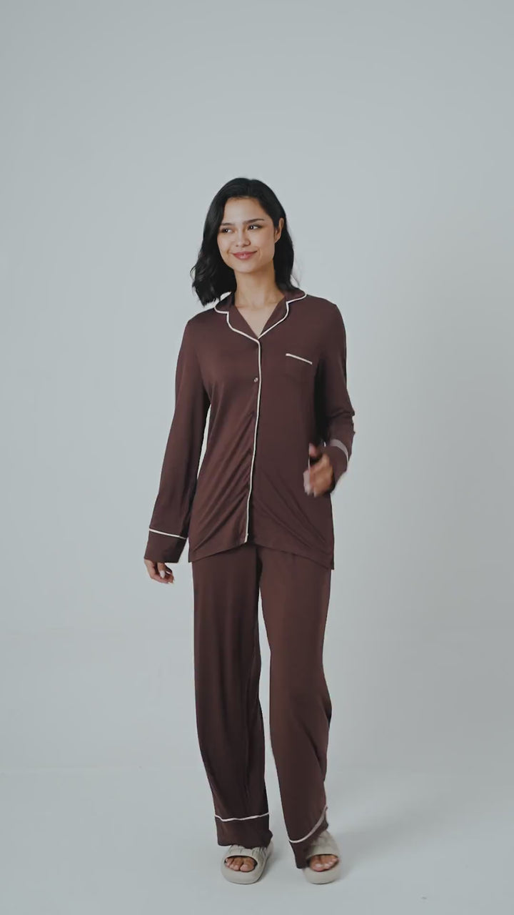 Luxe Dark Cocoa Modal Sleep Pajamas