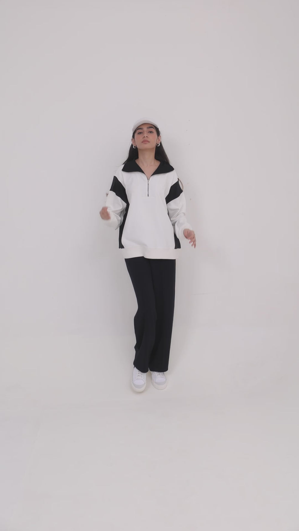 CloudFoma® Black Colourblock Long Set