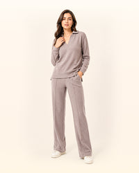 Beige Ottoman Long-Sleeve Set