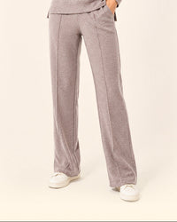 Beige Ottoman High-Rise Flared Pant