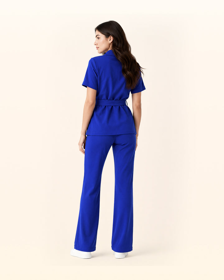 Luminous Blue Waffle Safari Top