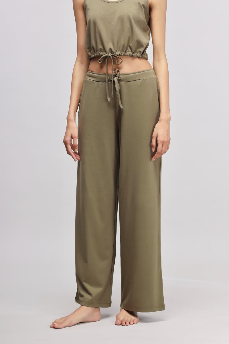 Olive Flared Supima® Pajamas