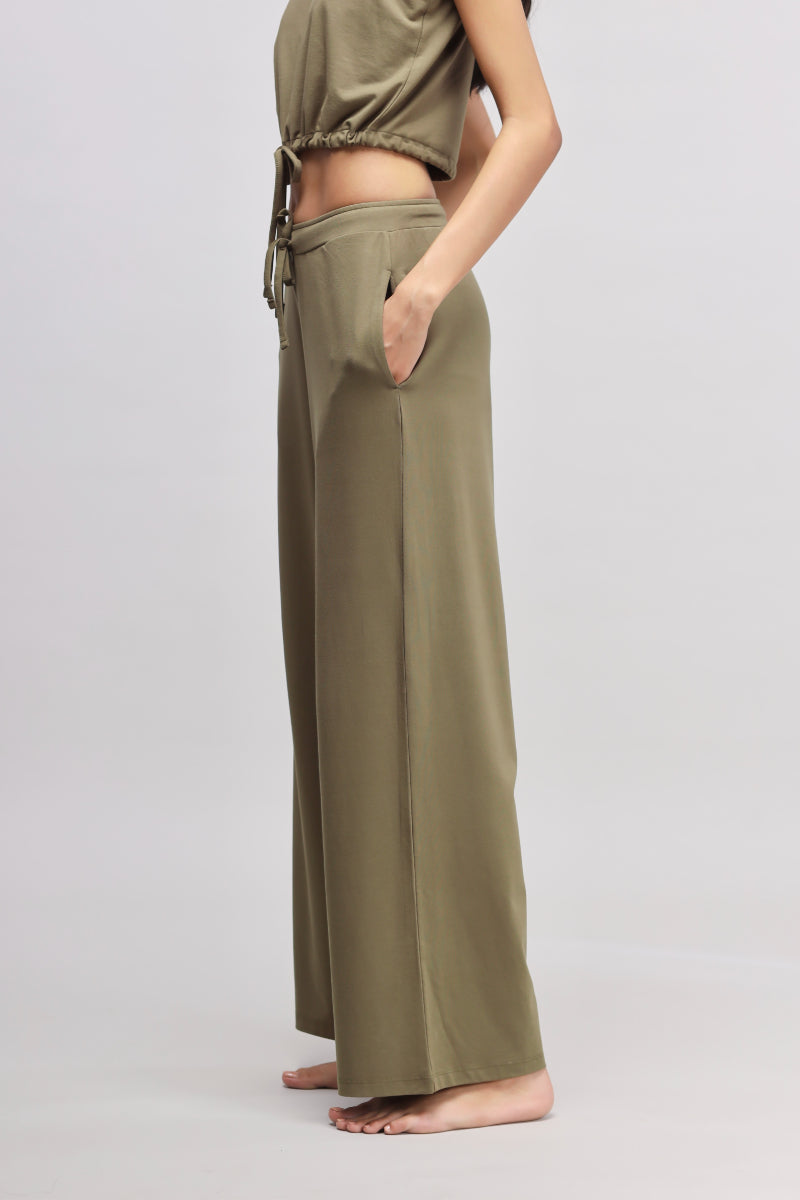 Olive Flared Supima® Pajamas