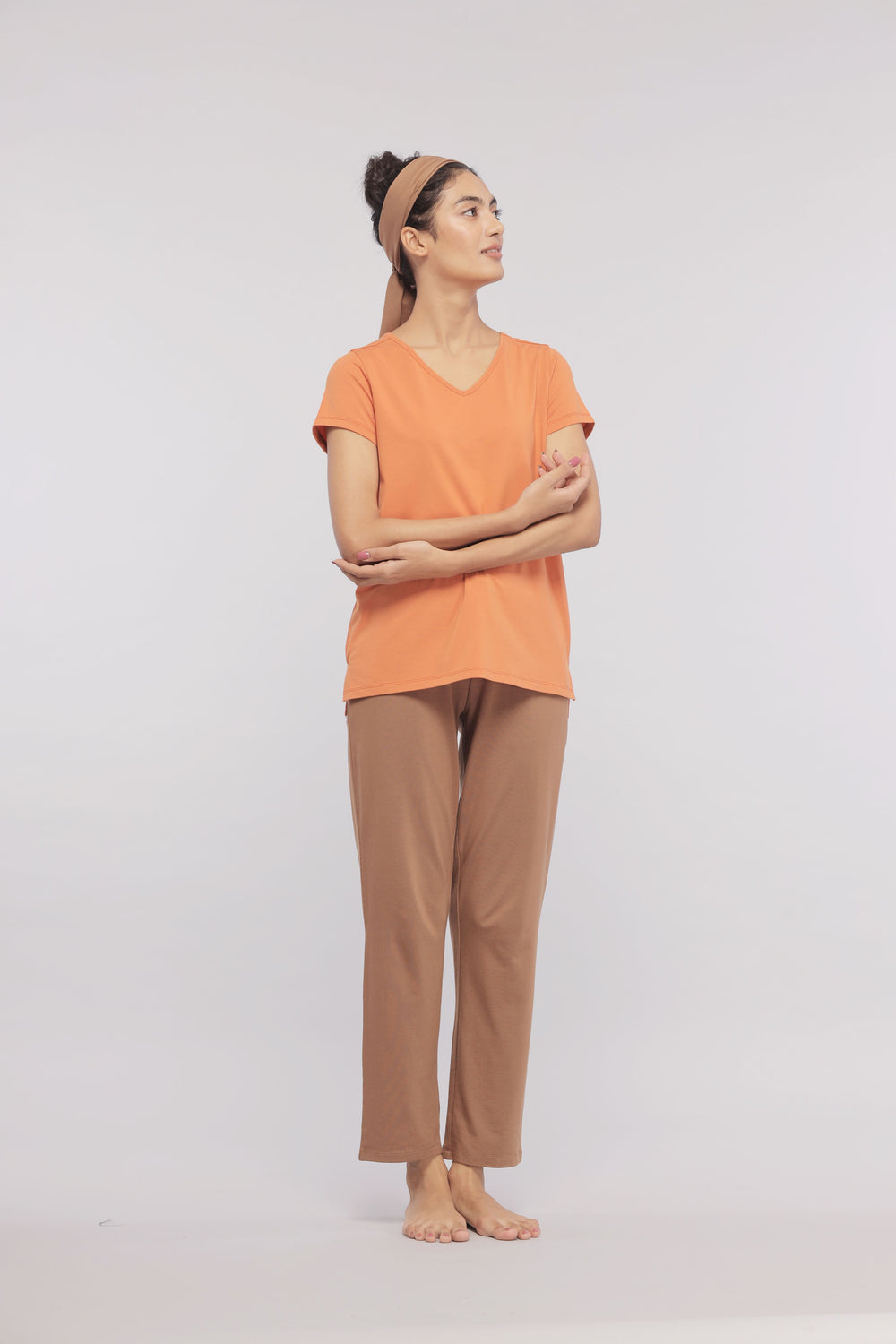 Golden Ochre Supima® V Neck Tee