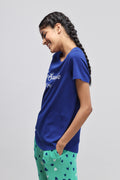 Snuggle is real  Blue Top