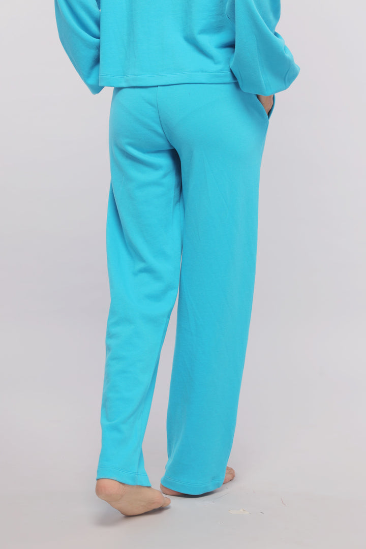 Aqua Terry Travel Loungers in vibrant turquoise, perfect for comfort.