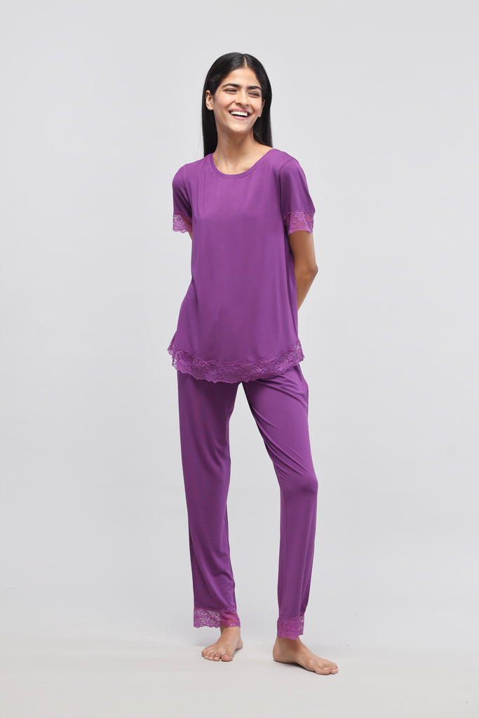 Purple sales pj set