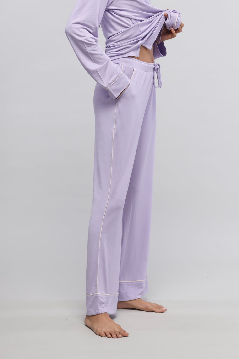 Lavender Piping Pajamas