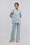 Rope Prined Half Sleeve Pajama Set