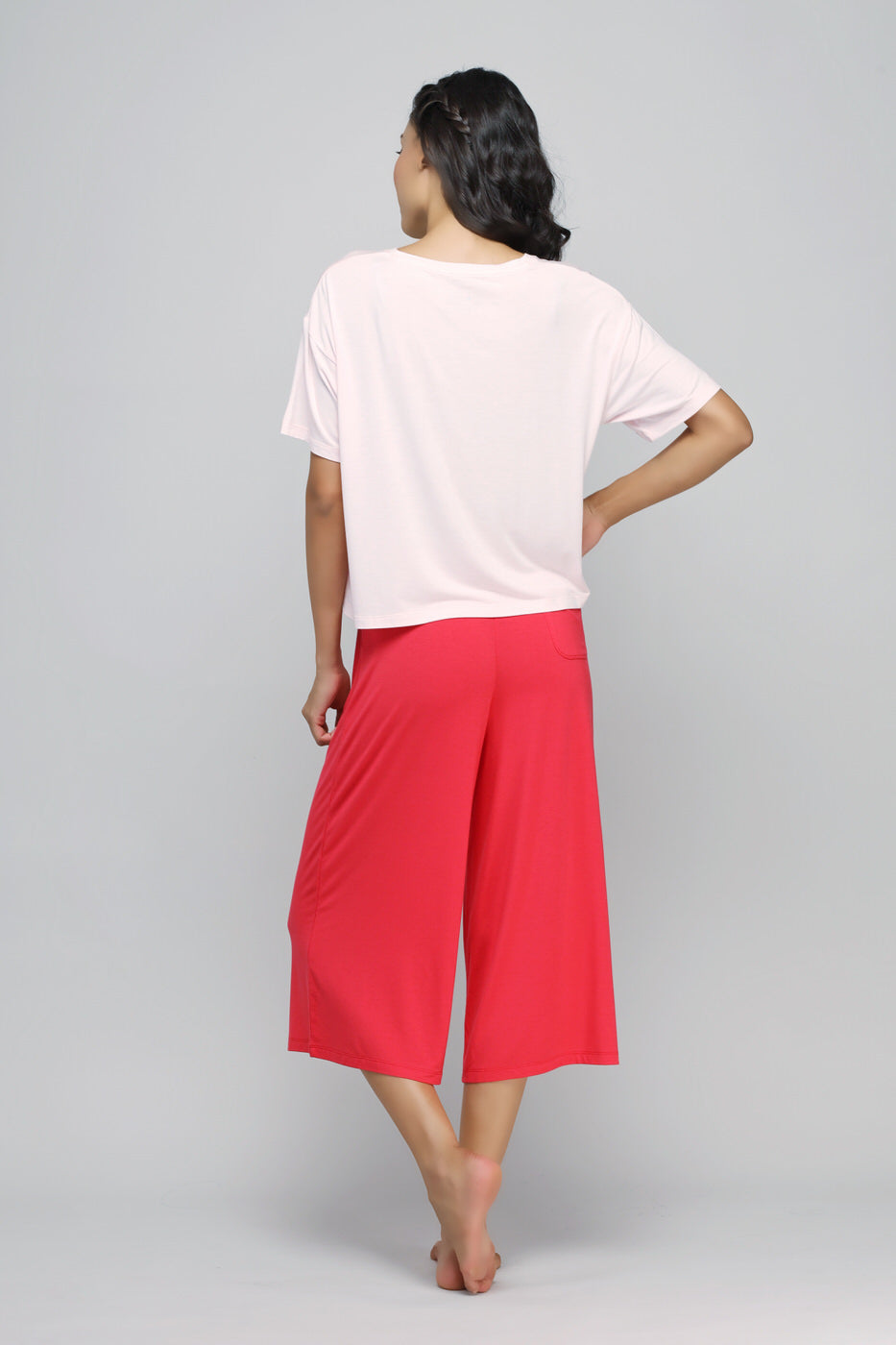 Love Red Culottes Set