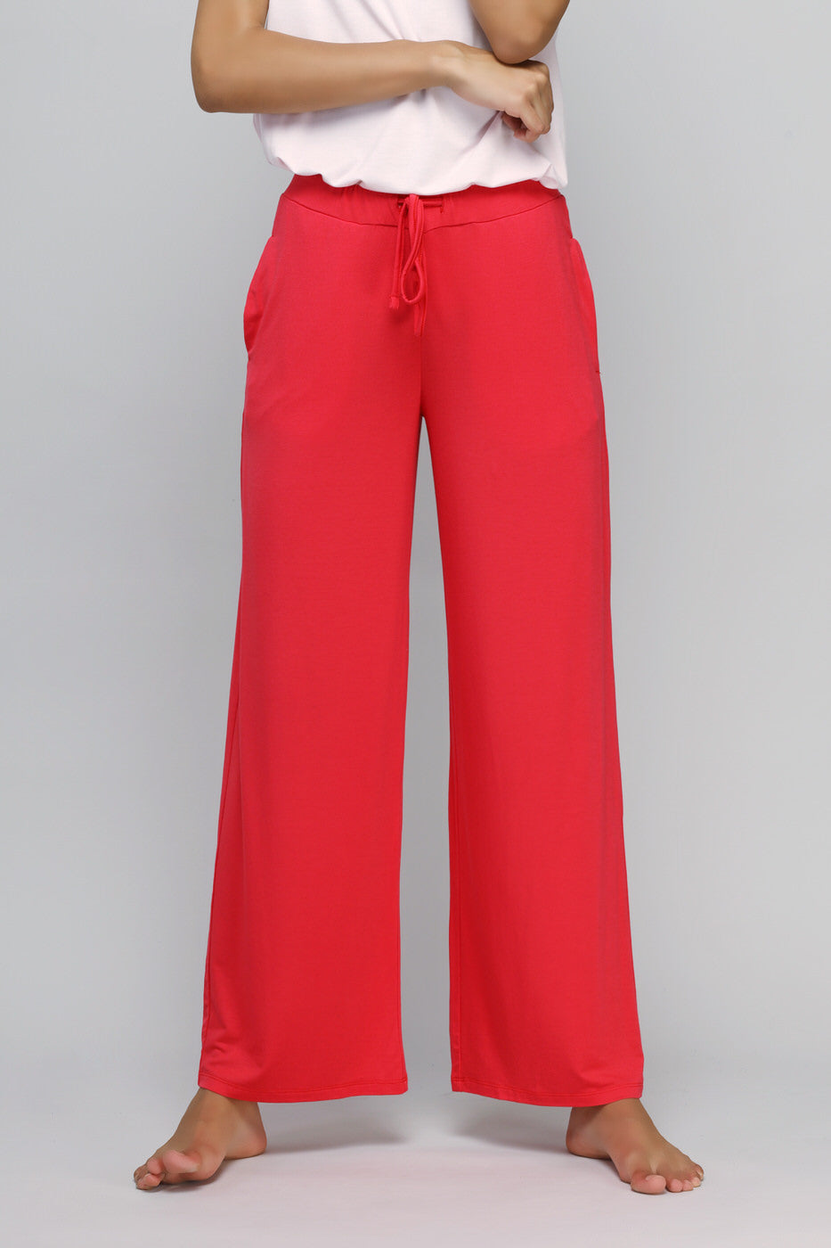 Love Red Flared Lounge Pant
