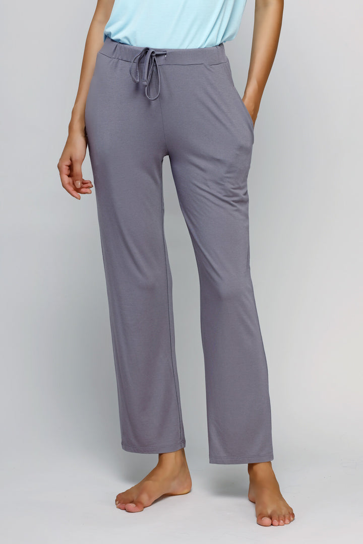 Comfortable gray lounge pants from the Wanderer Straight Lounge Set.
