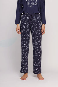 Starry Night Pajamas featuring celestial design and cozy fit.