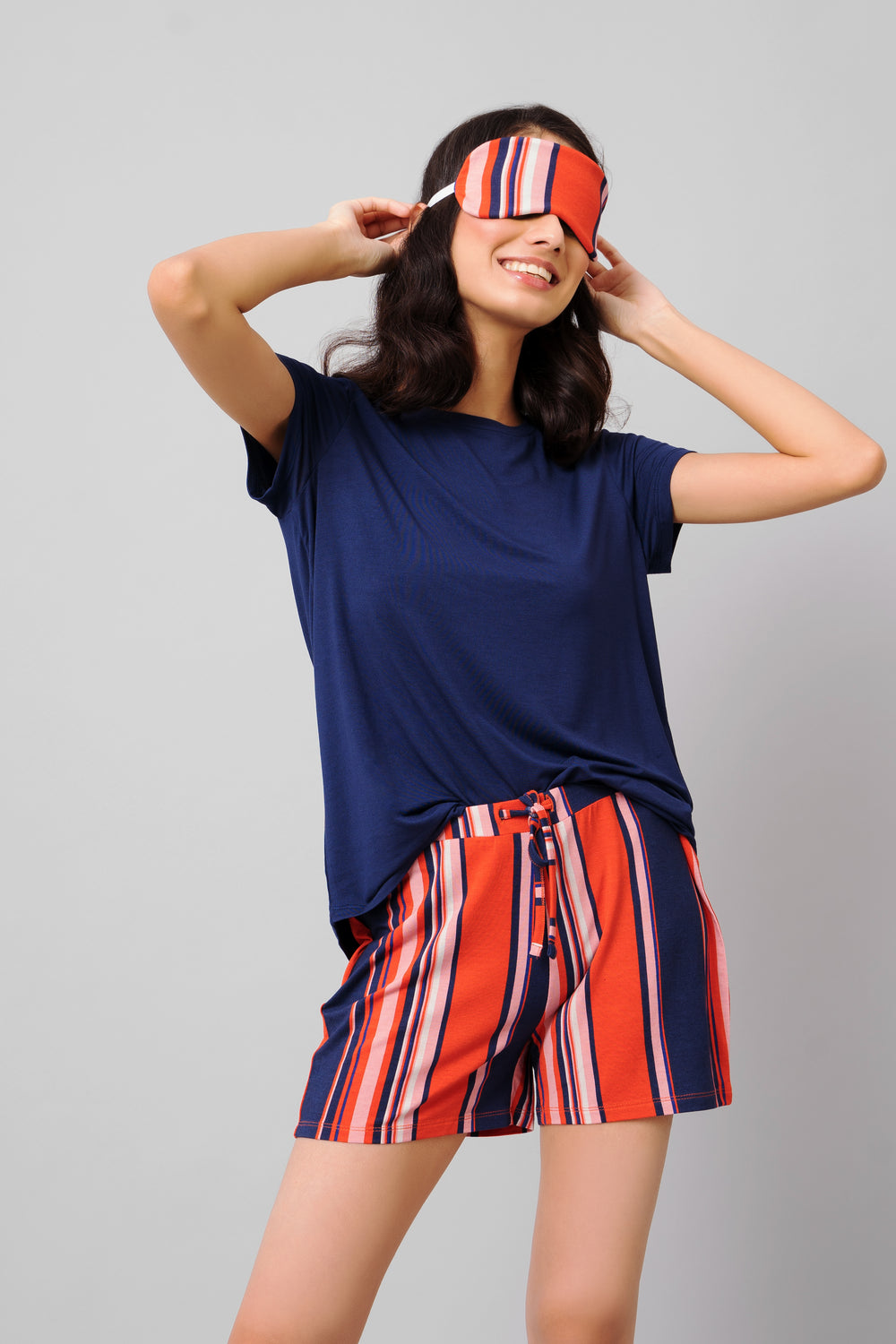 Classic Stripe Shorts Set