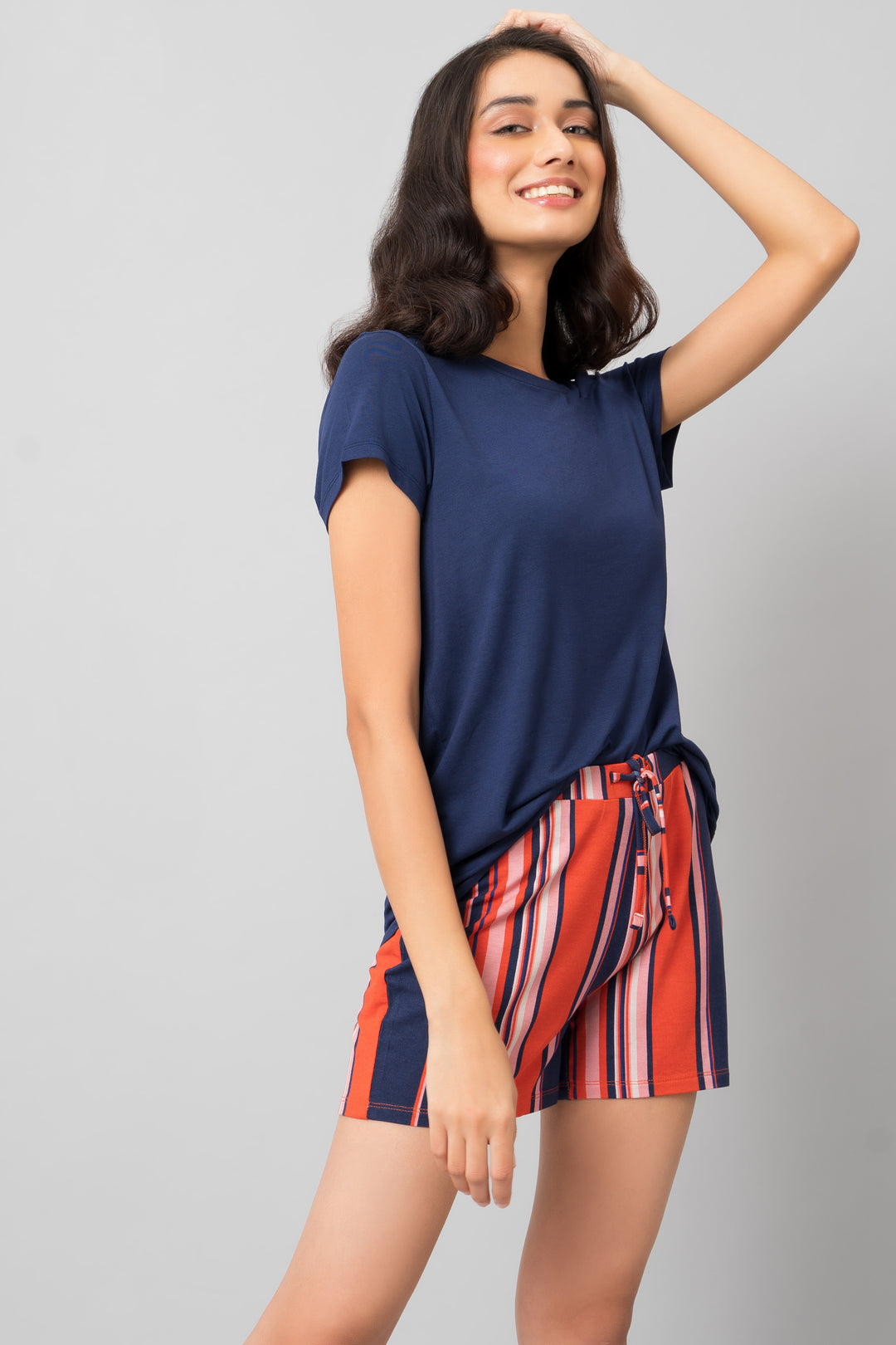 Classic Stripe Shorts Set