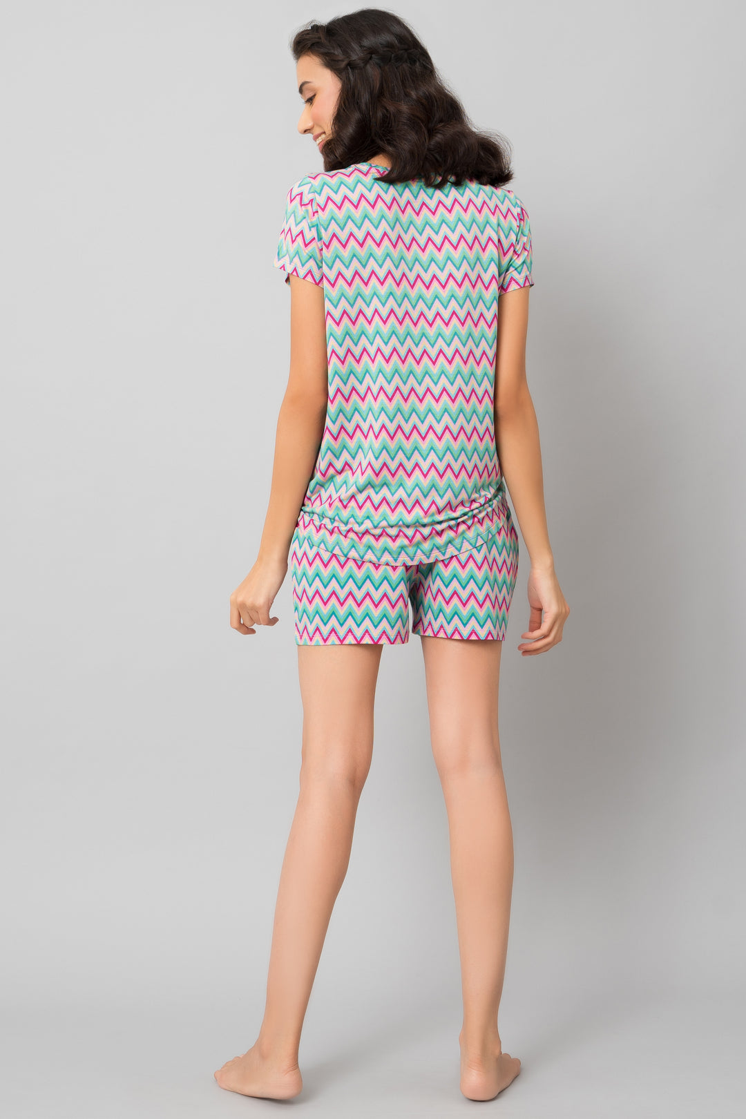 Candy Stripes Shorts Set for a stylish and comfortable look.