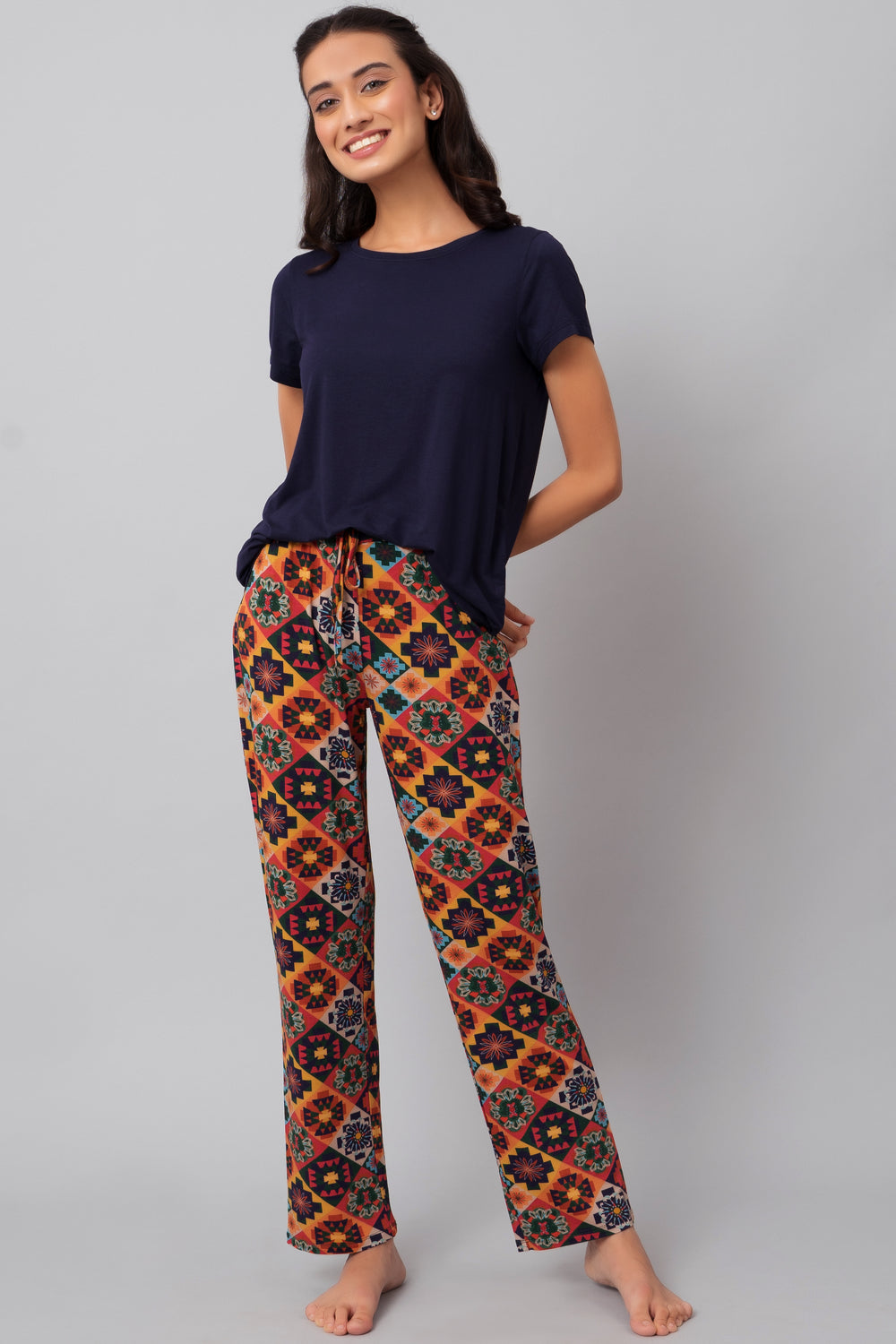 Floral Azetc Pajama Set