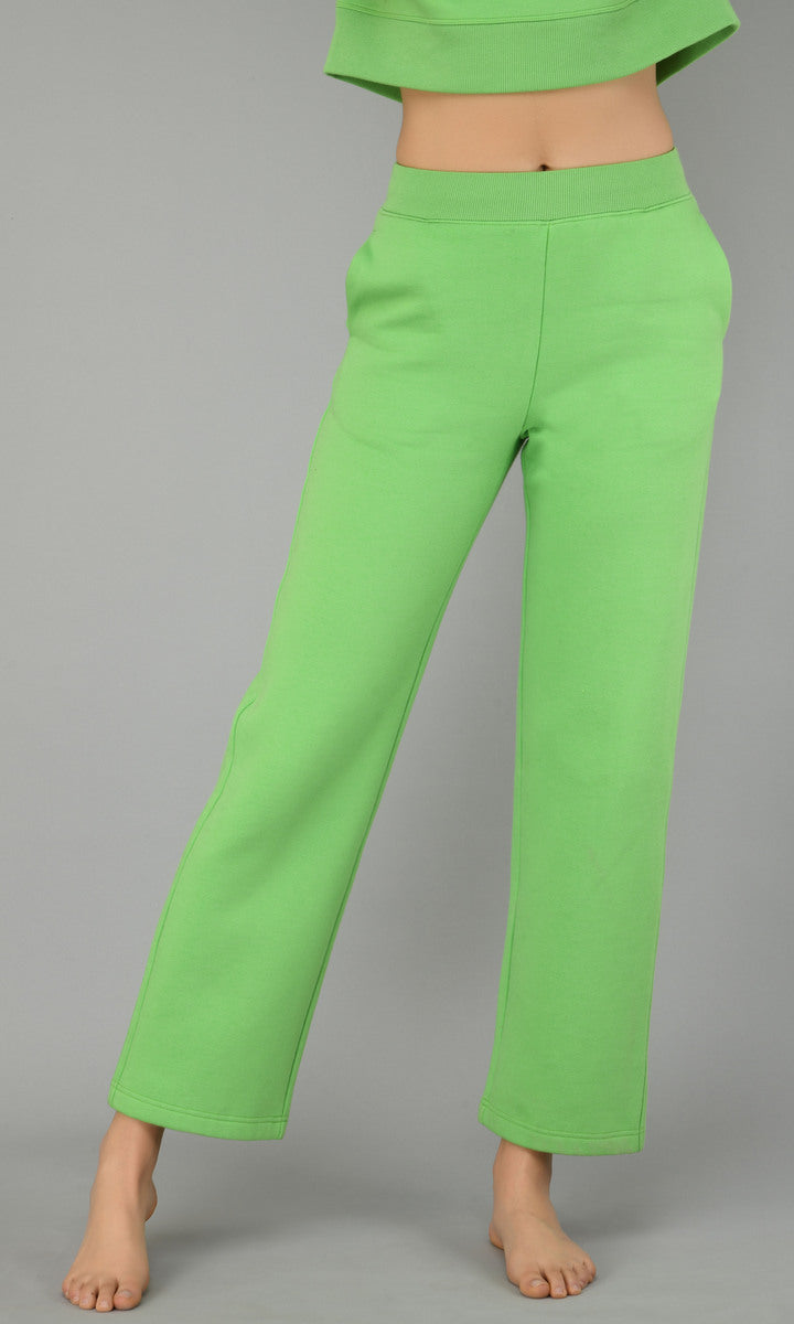 Glam Green Fleece Lounge Pant