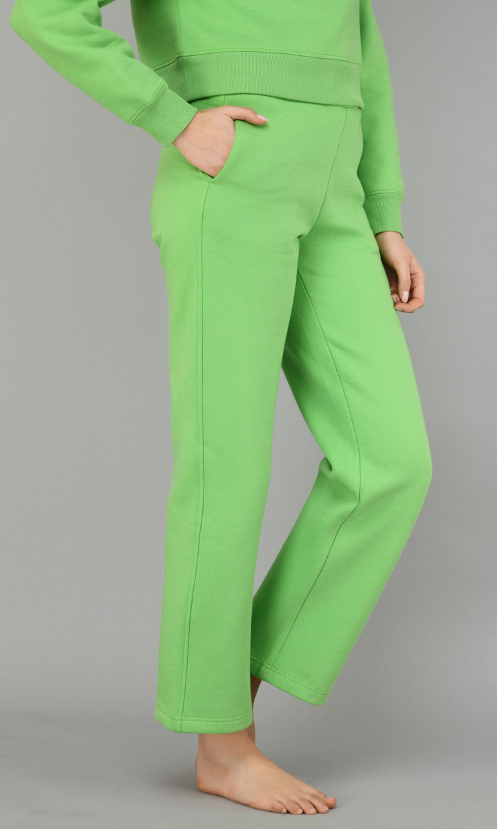 Glam Green Fleece Lounge Pant