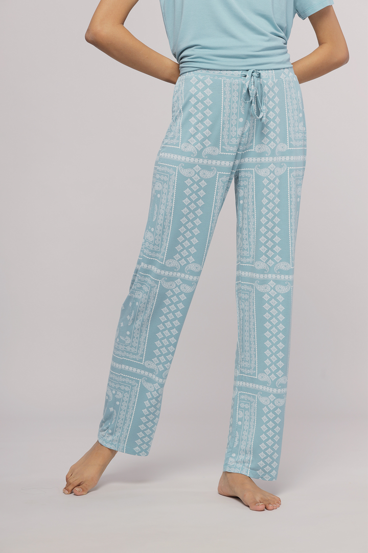Geometric Paisley Pajama Set