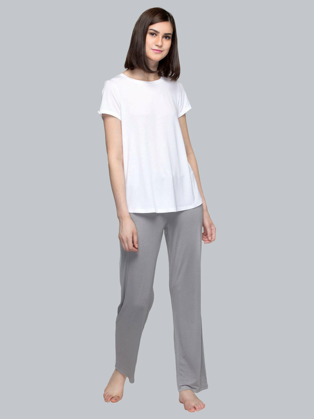 Deep Grey Trackpants With Side Piping Set