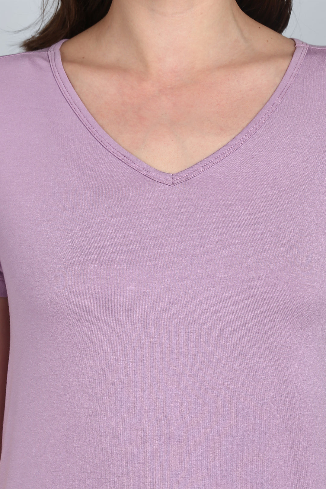Lavender Sparkle Pajama Set sleeveless top close-up, soft fabric, stylish design.