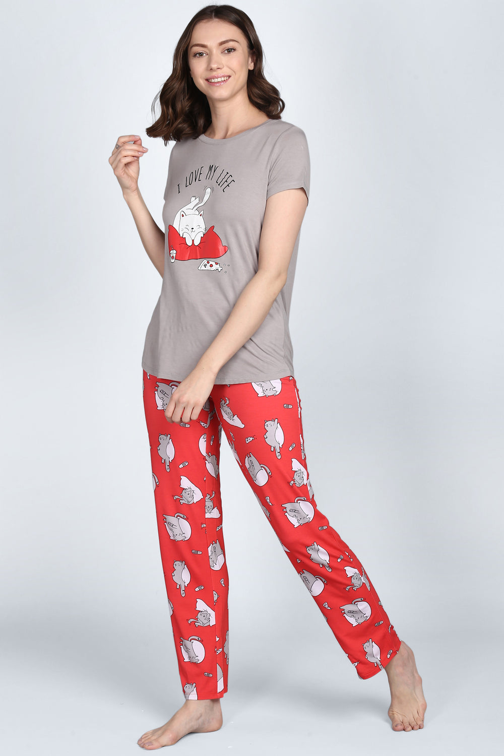 Lazy Cat Pajama Set