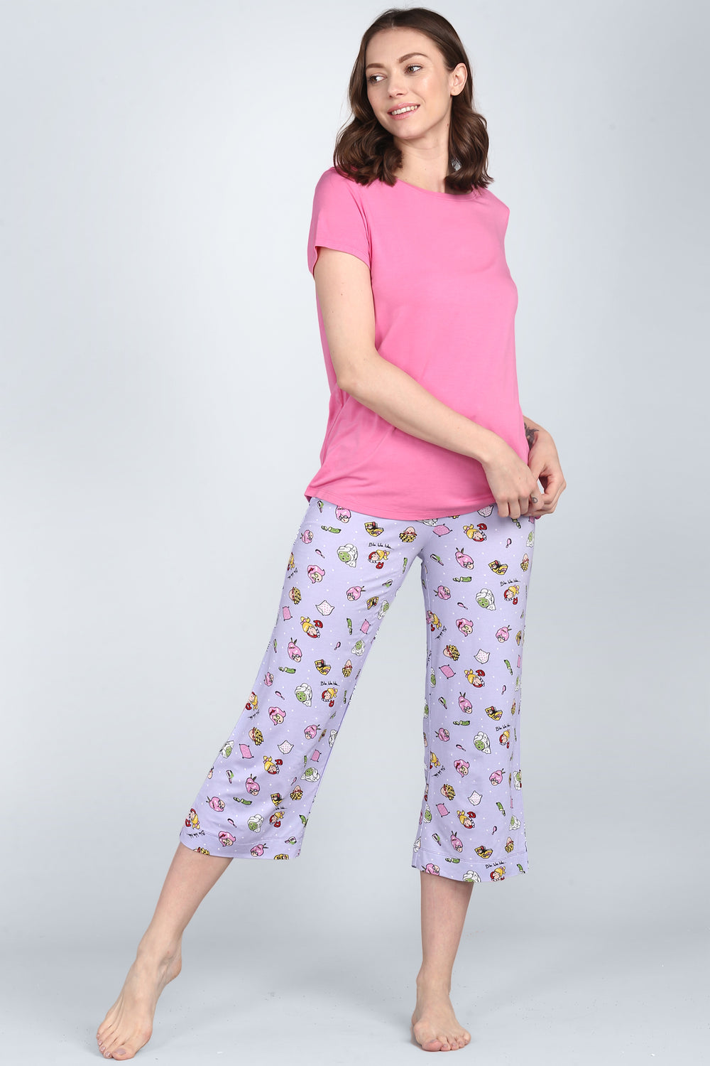 Hearty Pink Capri Set