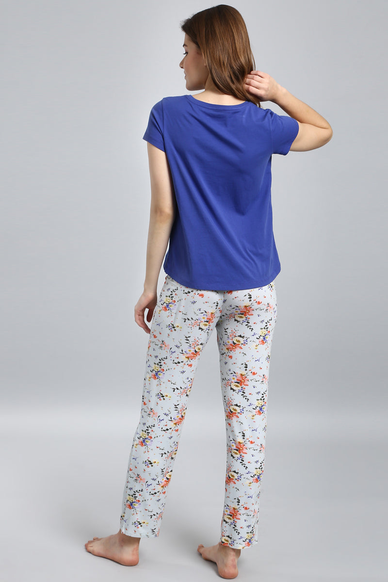 Delicate Floral Lounge Pants NeceSera