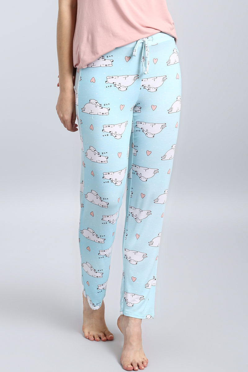 Cute puppy-patterned pajamas for comfort and style.