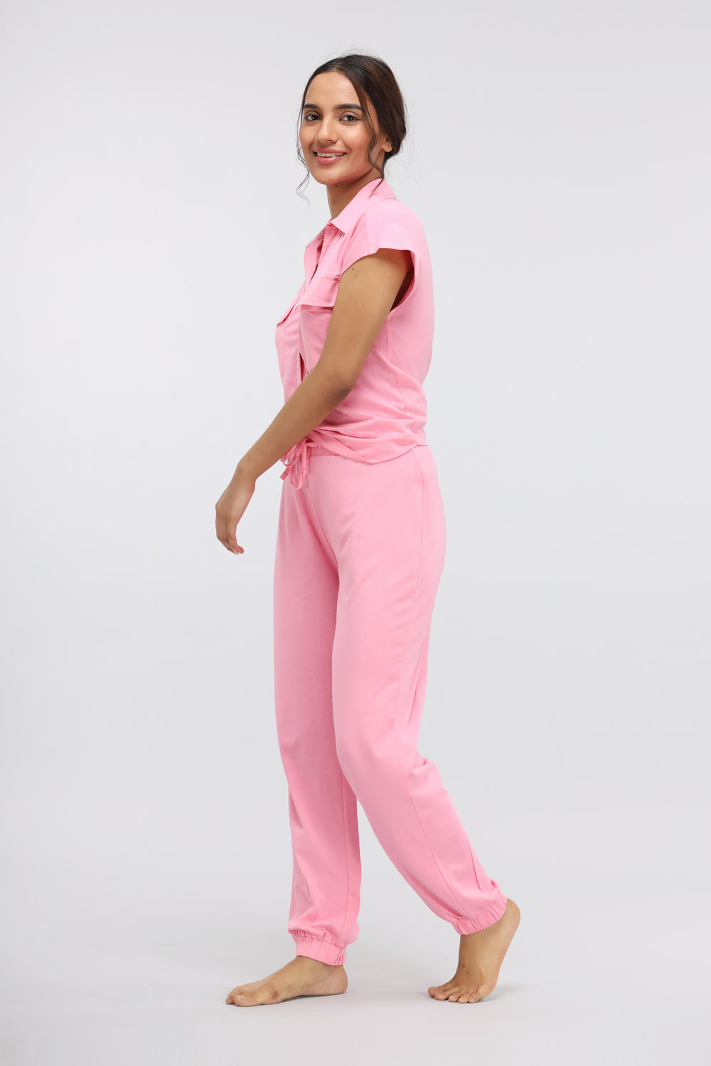 Sachet Pink Supima® Jogger Set
