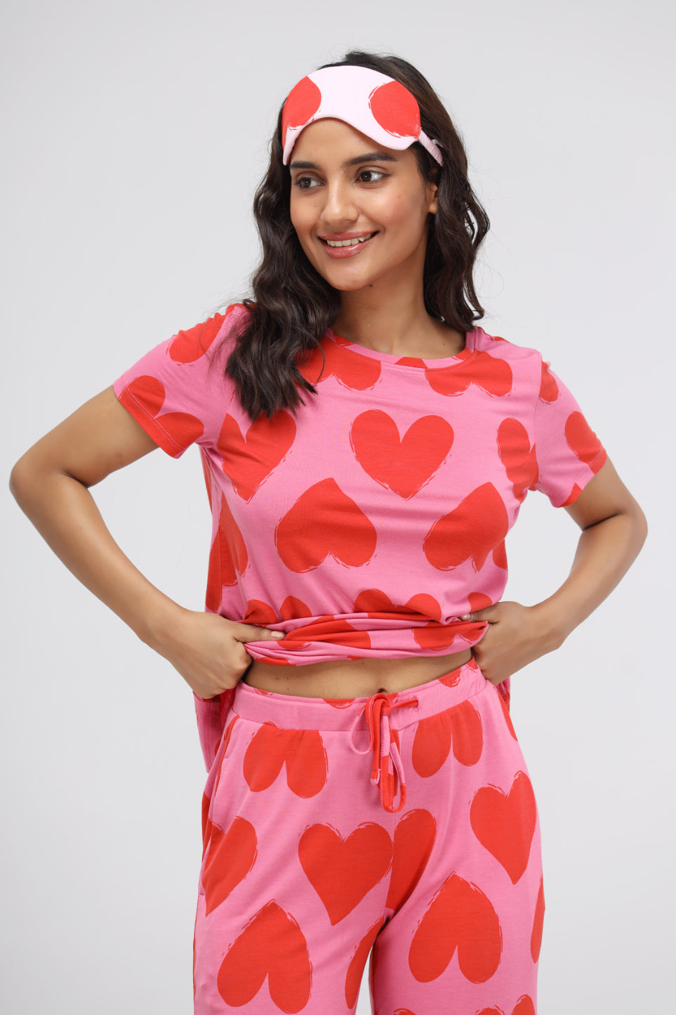 Pink Love Modal Pajama Set – NeceSera