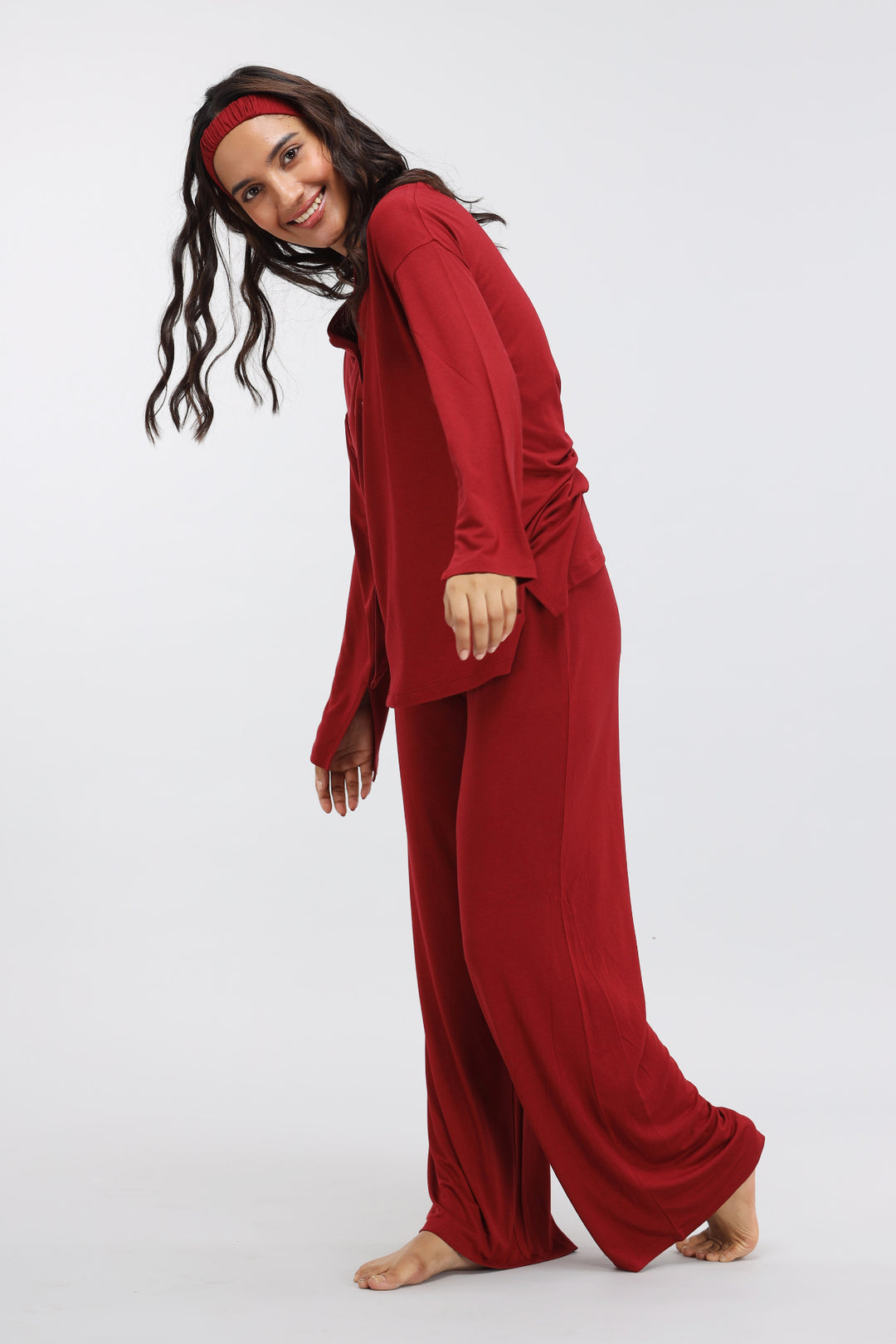 Rhubarb Modal Flared Lounge Pant