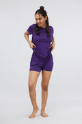Purple wavy short set