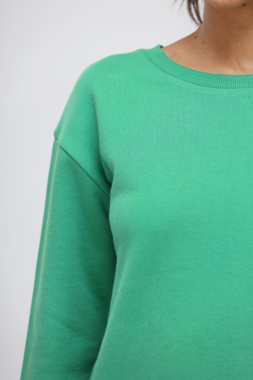 Green Bee Terry Long Pullover