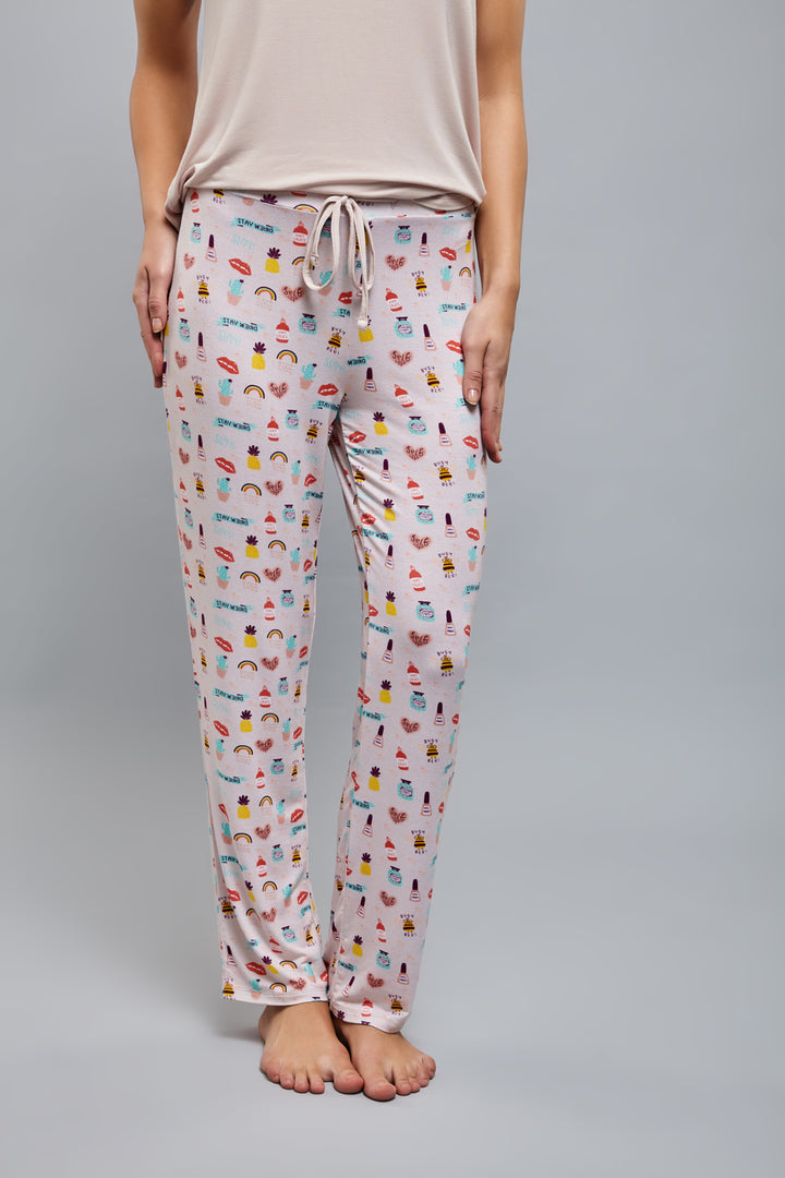 Stay Weird Pajamas featuring fun, colorful patterns for comfortable lounging.