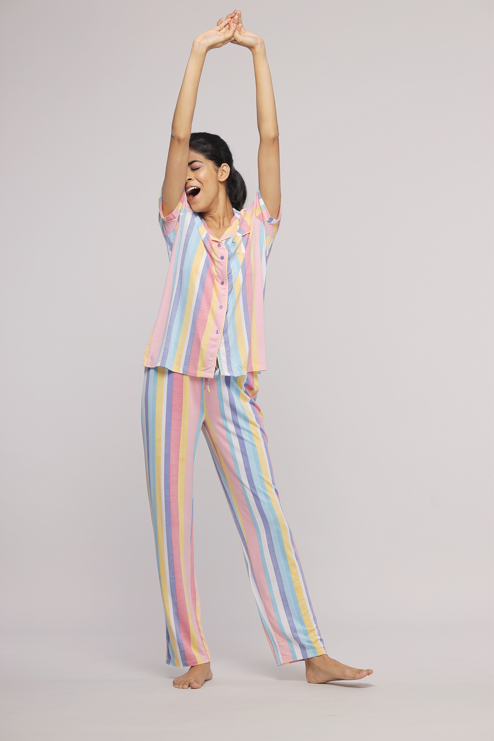 Pastel Stripe Pajama Set