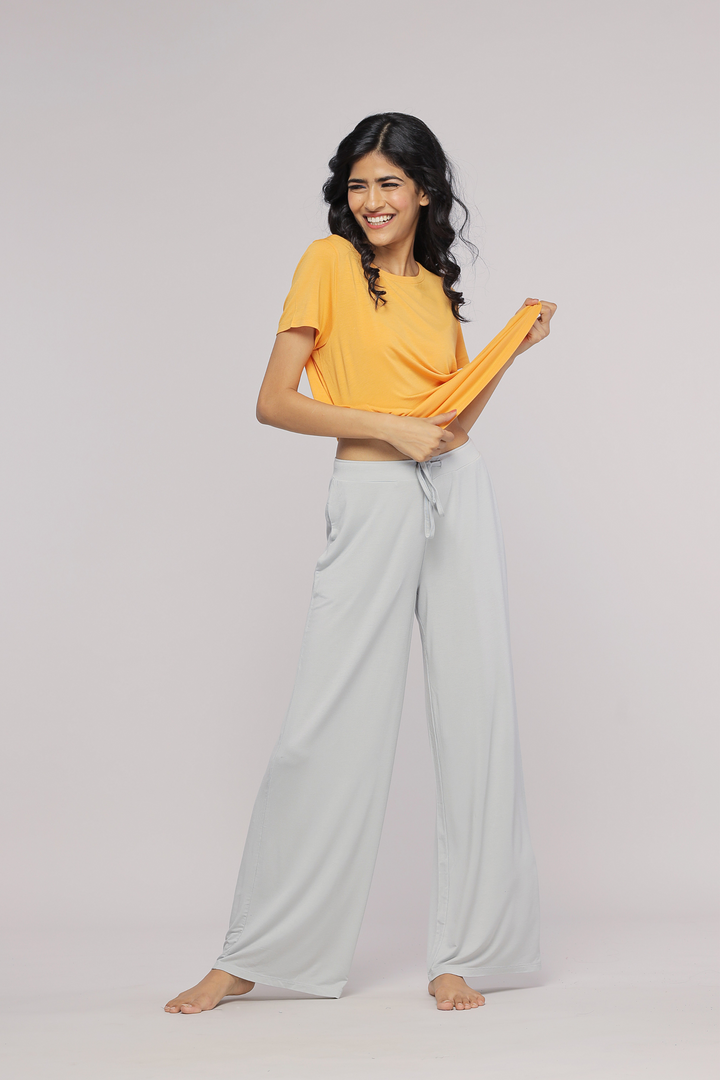 Zen Grey Flared Pajama Set - Product Image 8